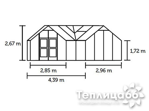 Элитная Теплица Juliana Orangery Anthracite 15,2 м²